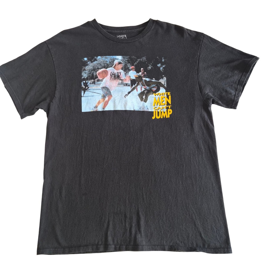White Men Cant Jump Graphic T-Shirt Mens Large Black Movie Tee 2019 Fox Film